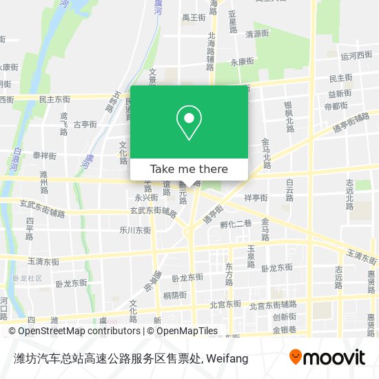 潍坊汽车总站高速公路服务区售票处 map