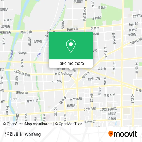 润群超市 map