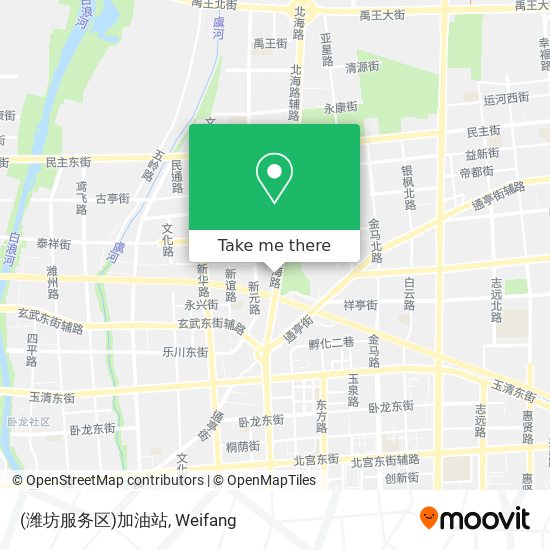 (潍坊服务区)加油站 map