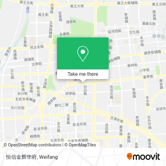 恒信金辉华府 map
