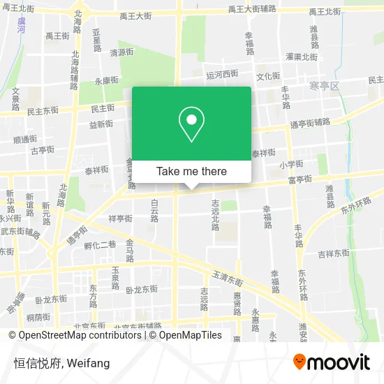 恒信悦府 map