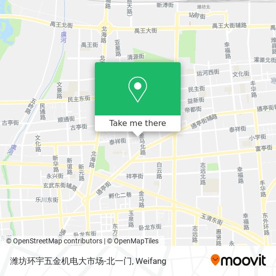 潍坊环宇五金机电大市场-北一门 map
