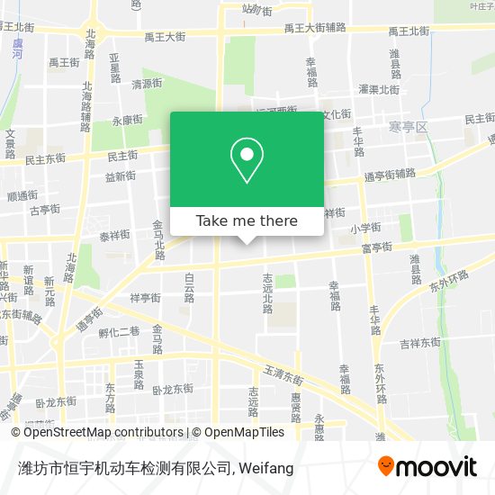 潍坊市恒宇机动车检测有限公司 map
