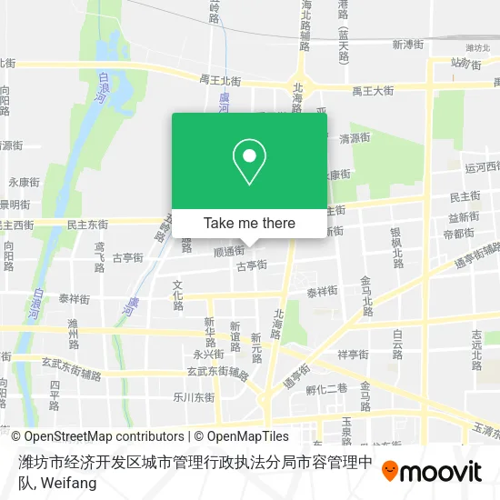 潍坊市经济开发区城市管理行政执法分局市容管理中队 map