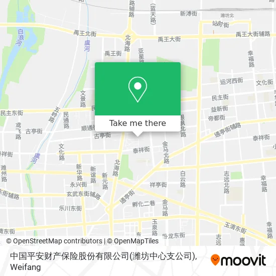 中国平安财产保险股份有限公司(潍坊中心支公司) map