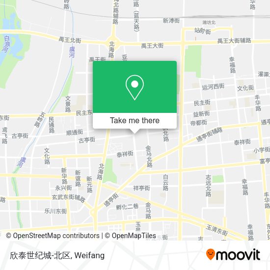 欣泰世纪城-北区 map