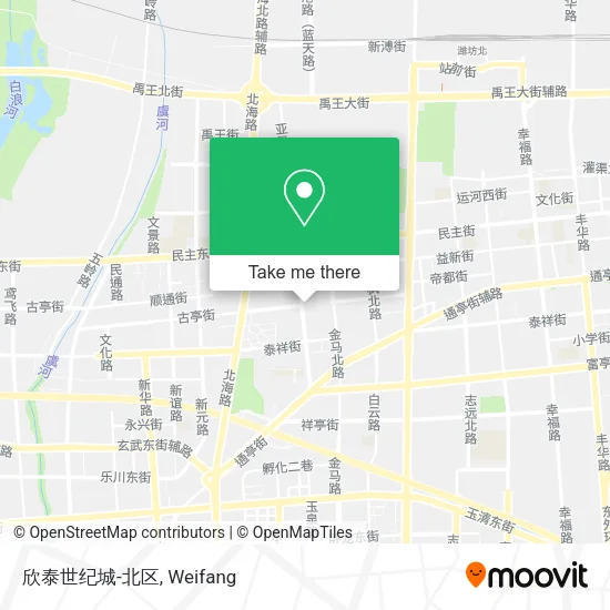 欣泰世纪城-北区 map