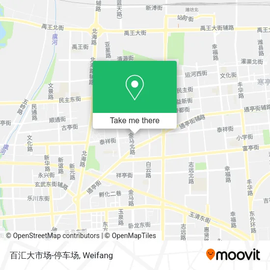 百汇大市场-停车场 map