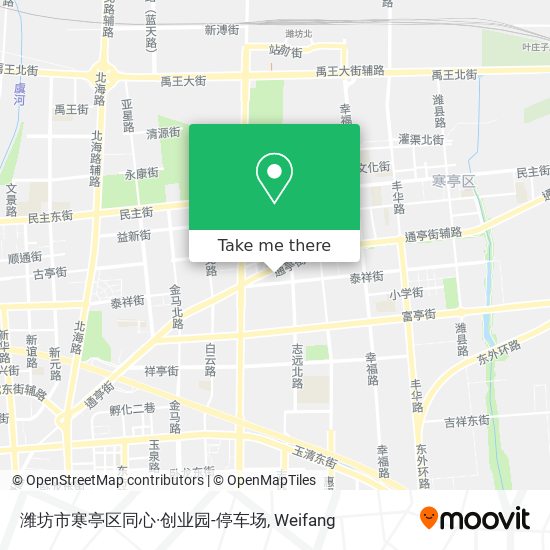 潍坊市寒亭区同心·创业园-停车场 map