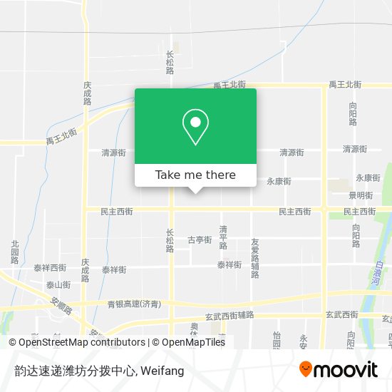 韵达速递潍坊分拨中心 map