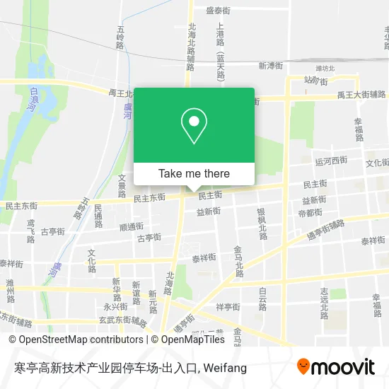 寒亭高新技术产业园停车场-出入口 map