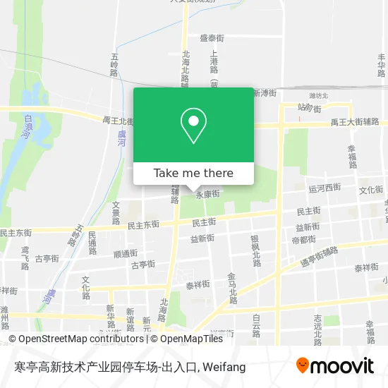 寒亭高新技术产业园停车场-出入口 map