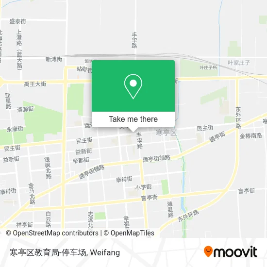 寒亭区教育局-停车场 map