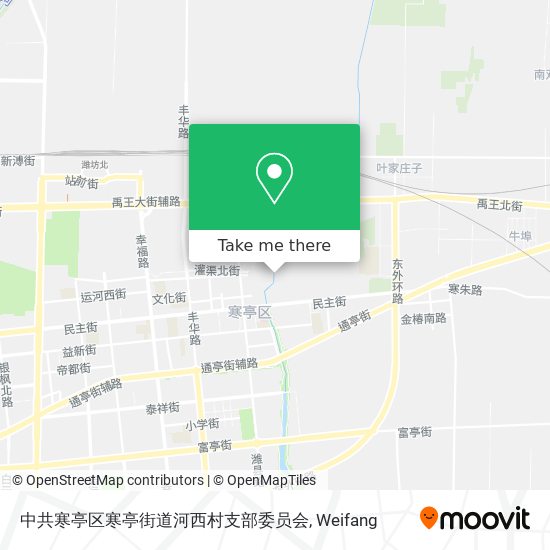中共寒亭区寒亭街道河西村支部委员会 map