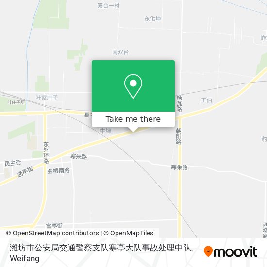 潍坊市公安局交通警察支队寒亭大队事故处理中队 map