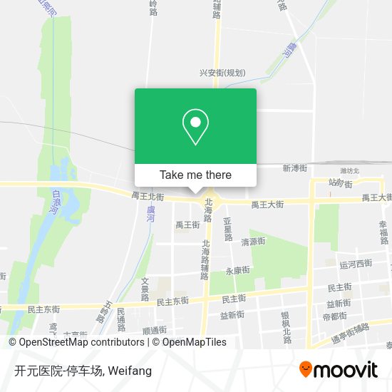 开元医院-停车场 map