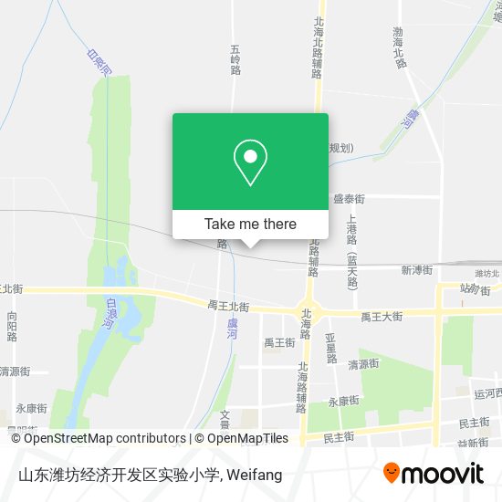 山东潍坊经济开发区实验小学 map