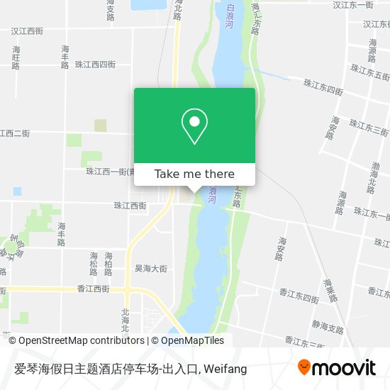 爱琴海假日主题酒店停车场-出入口 map