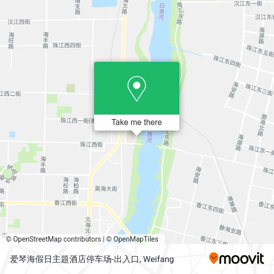 爱琴海假日主题酒店停车场-出入口 map