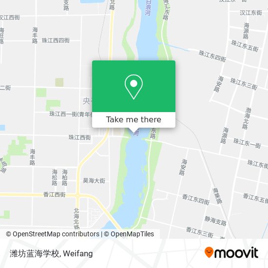 潍坊蓝海学校 map