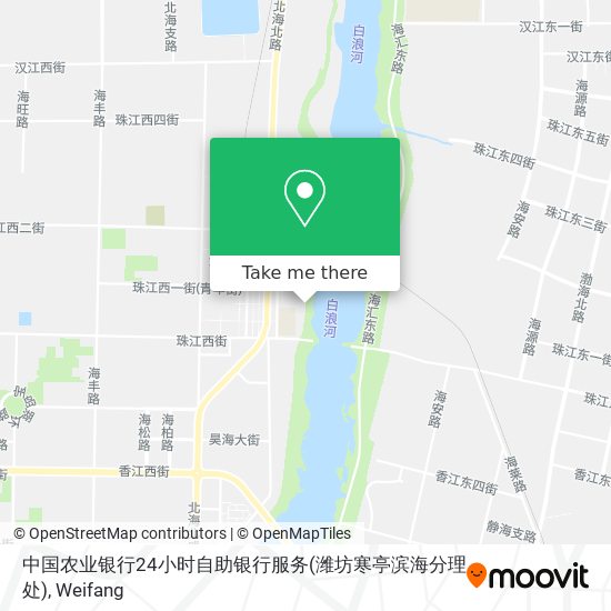 中国农业银行24小时自助银行服务(潍坊寒亭滨海分理处) map