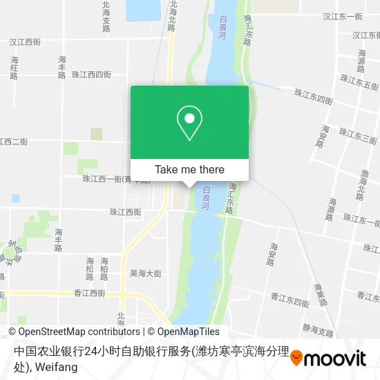 中国农业银行24小时自助银行服务(潍坊寒亭滨海分理处) map