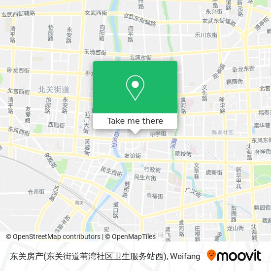 东关房产(东关街道苇湾社区卫生服务站西) map