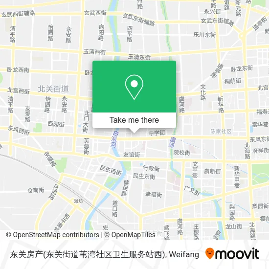 东关房产(东关街道苇湾社区卫生服务站西) map