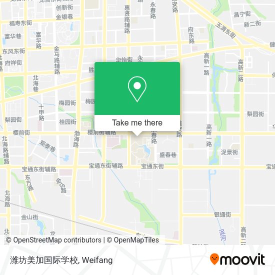 潍坊美加国际学校 map
