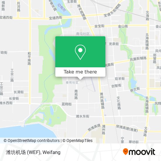 潍坊机场 (WEF) map