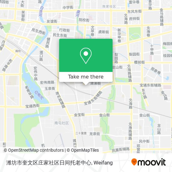 潍坊市奎文区庄家社区日间托老中心 map