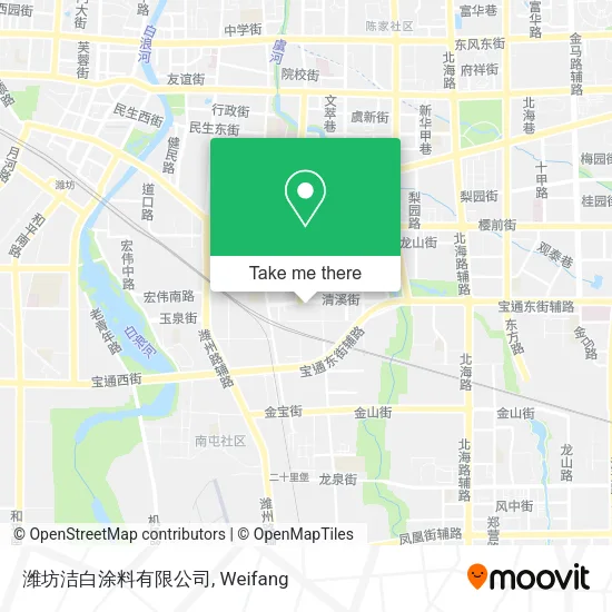 潍坊洁白涂料有限公司 map