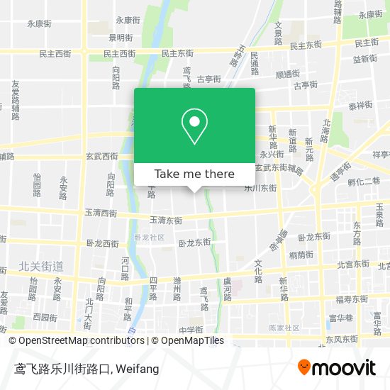 鸢飞路乐川街路口 map