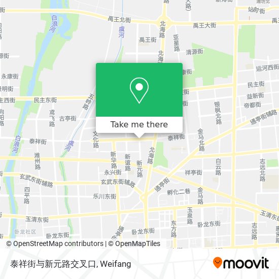泰祥街与新元路交叉口 map