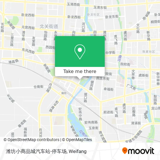 潍坊小商品城汽车站-停车场 map