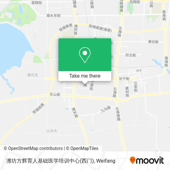 潍坊方辉育人基础医学培训中心(西门) map