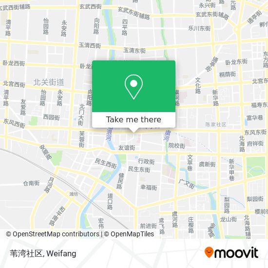 苇湾社区 map