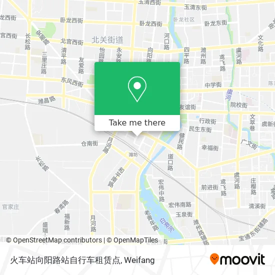 火车站向阳路站自行车租赁点 map