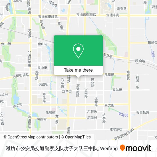 潍坊市公安局交通警察支队坊子大队三中队 map