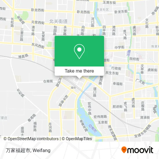 万家福超市 map