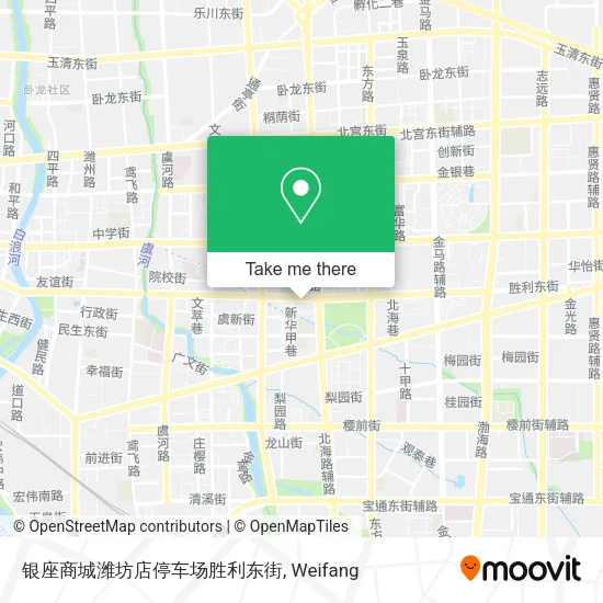 银座商城潍坊店停车场胜利东街 map