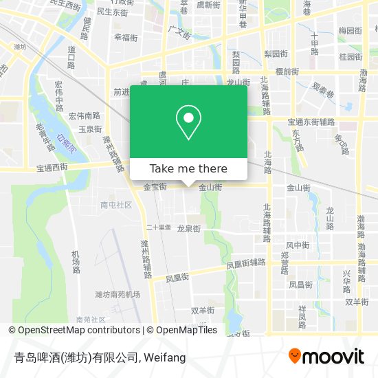 青岛啤酒(潍坊)有限公司 map