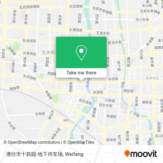 潍坊市十笏园-地下停车场 map