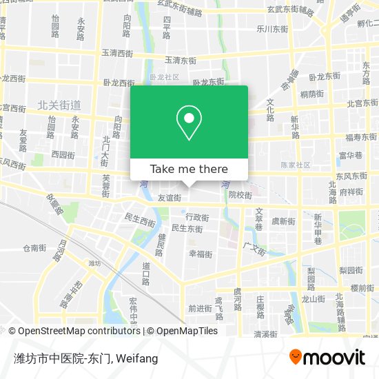 潍坊市中医院-东门 map