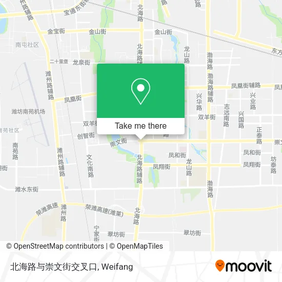 北海路与崇文街交叉口 map