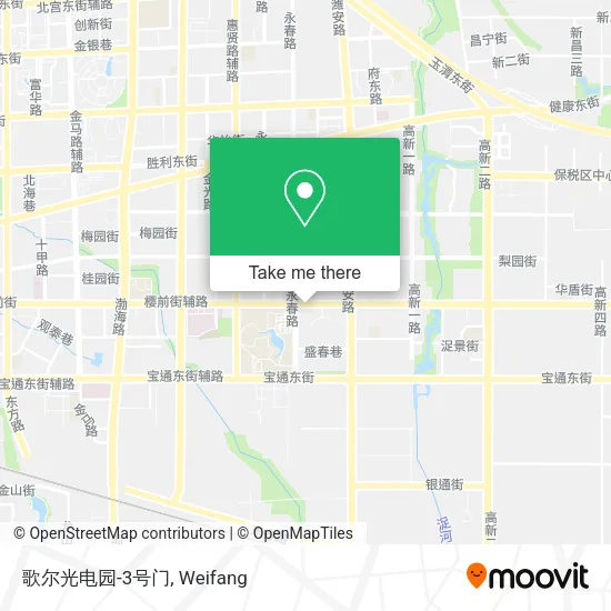 歌尔光电园-3号门 map