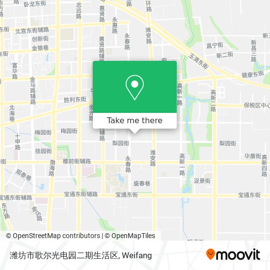 潍坊市歌尔光电园二期生活区 map