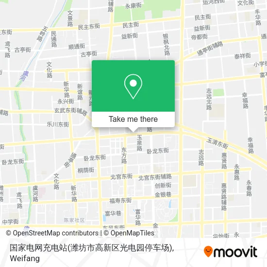 国家电网充电站(潍坊市高新区光电园停车场) map