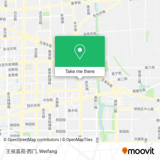 王侯嘉苑-西门 map