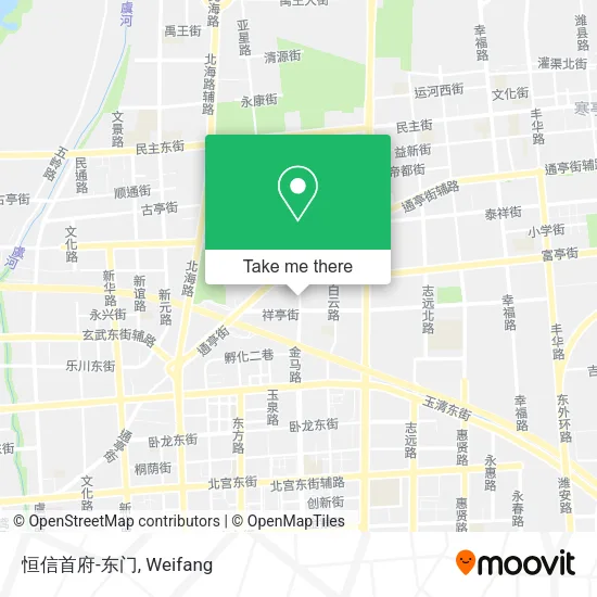 恒信首府-东门 map
